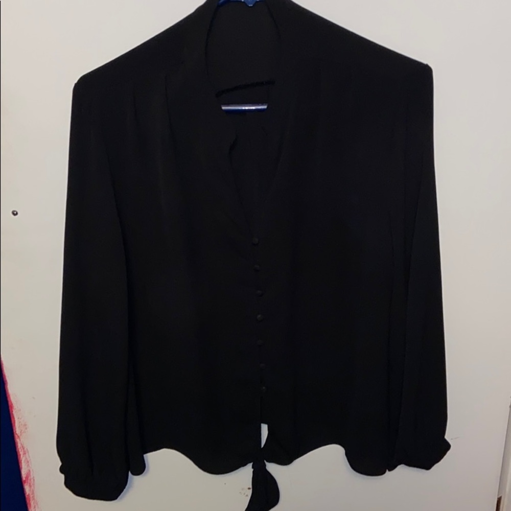 Black Long-Sleeve Dress Shirt